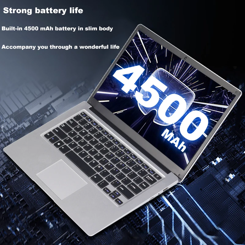 14.1 inch Student Laptop 6GB RAM 64GB ROM Intel Celeron N3350 Computer with Bluetooth Camera for game netbook