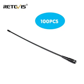 

100pcs RETEVIS RHD-771 SMA-F Walkie Talkie Antenna VHF UHF Dual Band 39cm For Kenwood Retevis H777 RT5R Baofeng UV5R UV82 C9030A