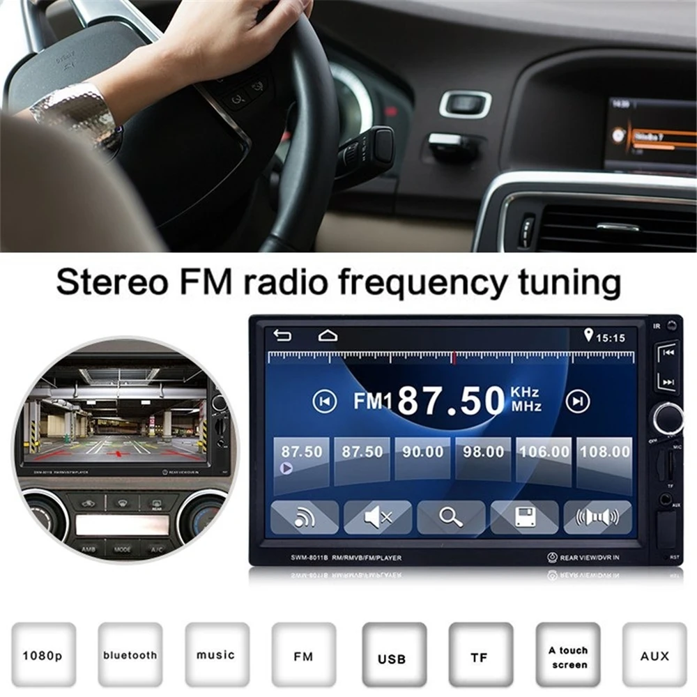 

2018 New Universal 8011B Car MP4 MP5 Player 7 Inch Bluetooth Car Multimedia USB/TF FM