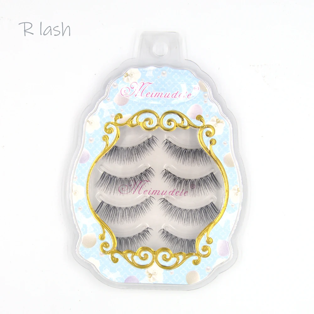 4 пары накладные ресницы в японском стиле|strip eyelashes|false eyelashesfalse eyelashes free shipping |