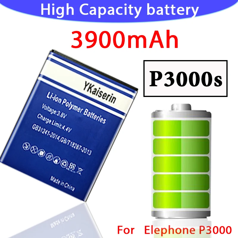 Аккумулятор 3900 мАч для Elephone P3000 P3000s, аккумулятор для смартфона