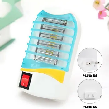 

Home Practical LED Socket Electric Mosquito Repellent Fly Bug Insect Killer Trap Night Lamp Zapper Rodent Repeller 220V EU US