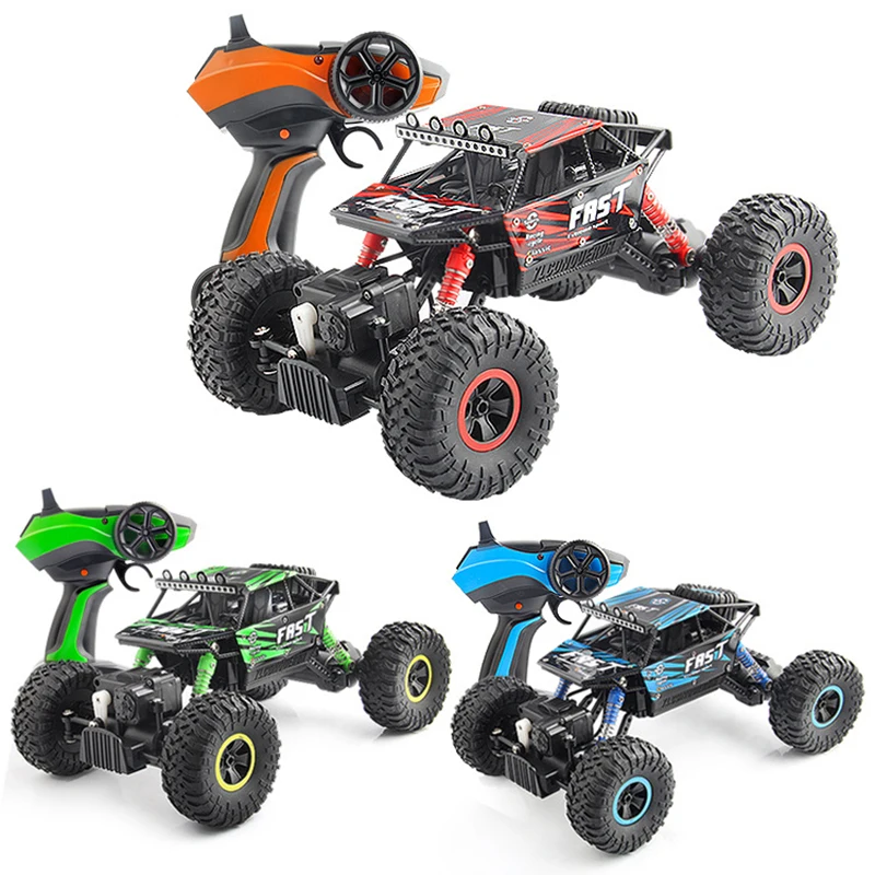

RC Car 2.4G Radio-Controlled High Speed Truck Off-road Vehicle 1:18 4WD Machine Climbing Car Bigfoot Car Toy Model For Children