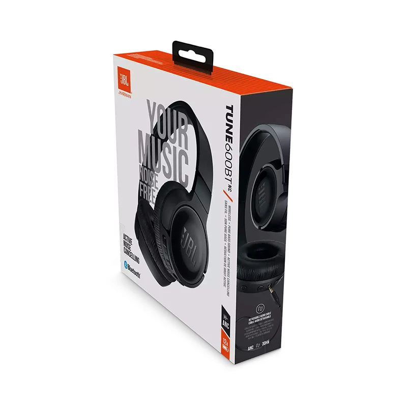 Original JBL T600BTNC Portable Audio Headset Noise Canceling Earphone Bluetooth Wired Video Headphone T600BT with Microphone