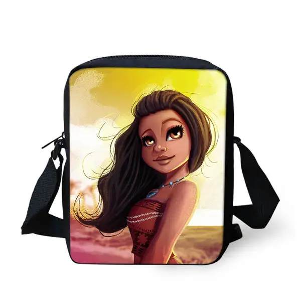 CDWX2765E ELVISWORDS 2PCs Kids School Backpacks Moana Princess Design Girls Book Bags Cartoon Vaiana Girls Prints Women's Travel Backpack - Цвет: CDWX2765E