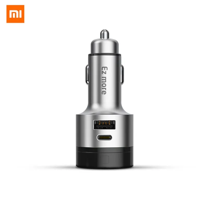

Original XiaoMi Fast Charger QC 3.0 Dual USB Type-C Car Quick Charge Wireless Bluetooth AI Control EZ More Music Controller