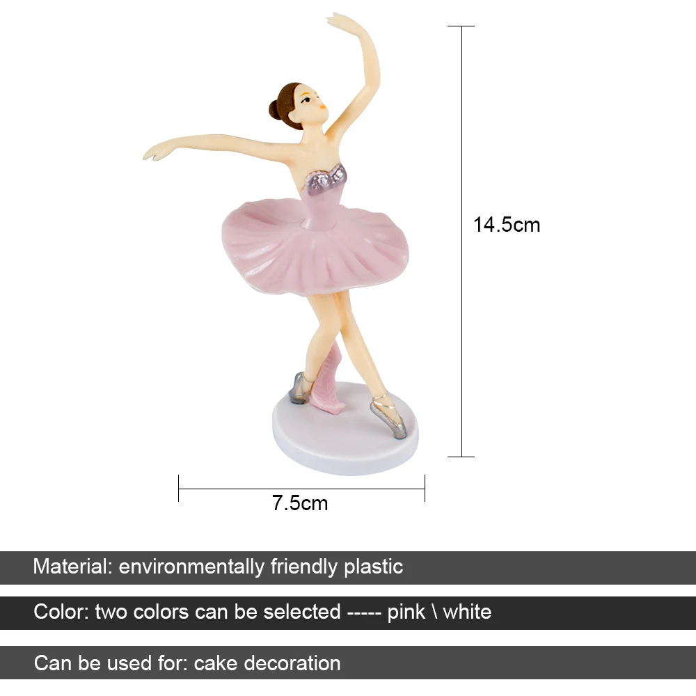 Для дня рождения белые элегантные балетные украшения для девочек топперы на свадебный торт жениха и невесты для выпечки вечерние принадлежности любовные подарки DA