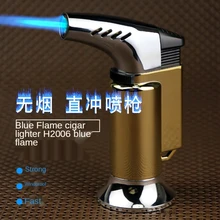 

Portable Welding Torch Igniter Flame Torch Outdoor Barbecue Moxibustion Kitchen Lighter Blue Flame Straight Into The Lighter