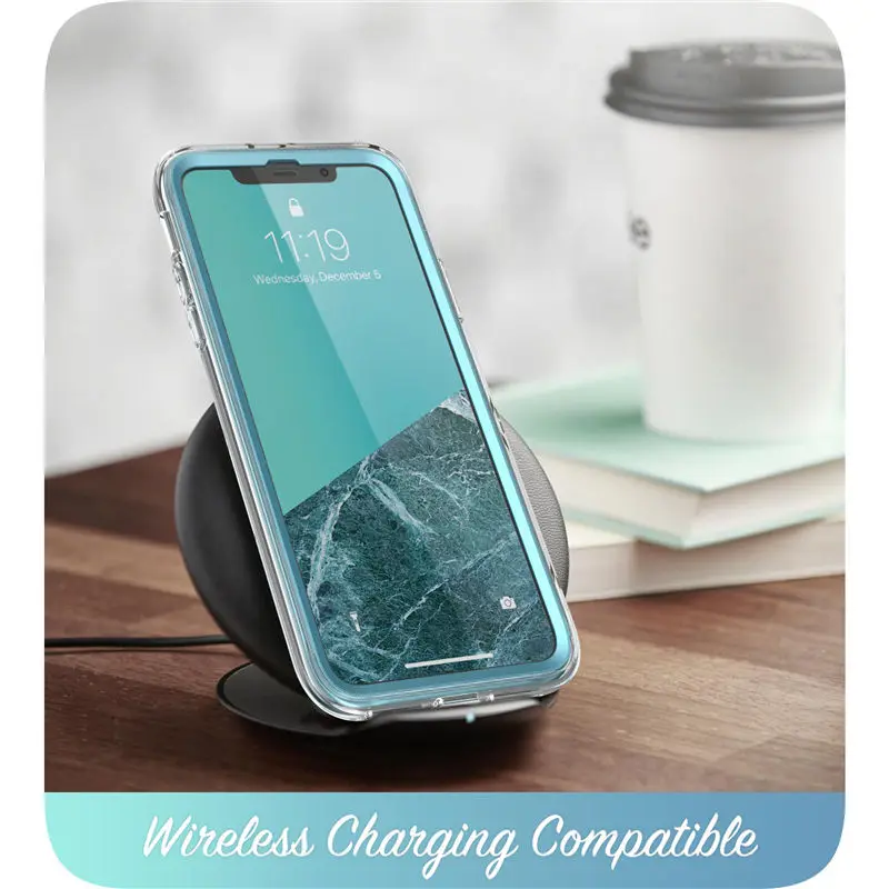 Cosmo Glitter Marble Full-Body Bumper Cover with Built-in Screen Protector