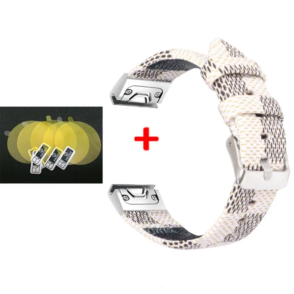 Color5 3 в 1 Смарт-браслет Quick Fit для часов Garmin Fenix 6S+ пленка для экрана для Garmin Fenix 6X/Fenix 6/Fenix 6S Ремешок - Цвет: Color5