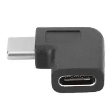 

Usb-c Usb 3.1 Type C Male To Female Adapter Connector Black Designed Exquisitely And Easy To Use 90 Degrees Right Angle