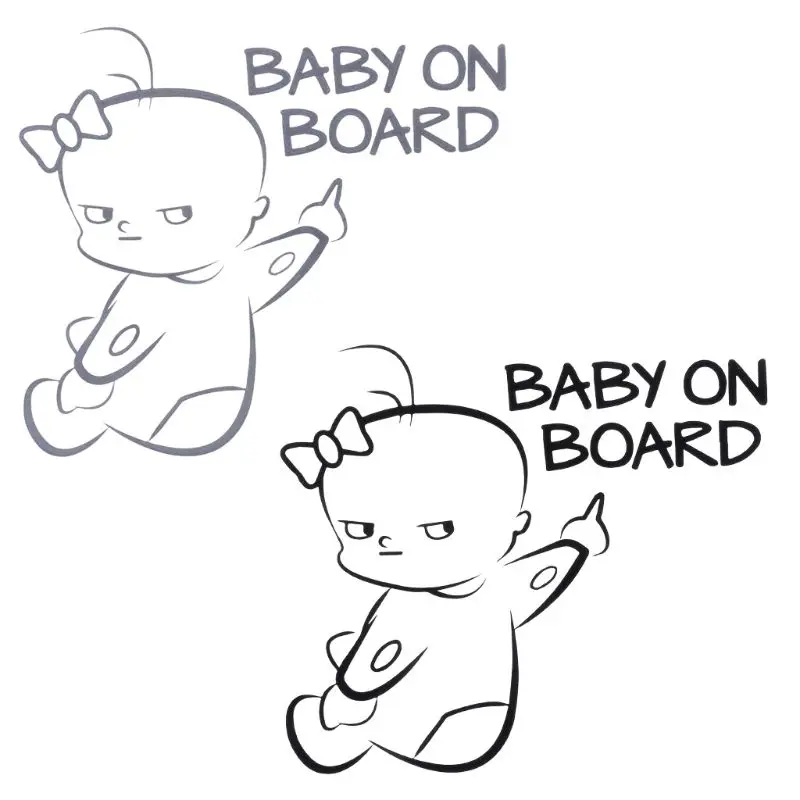 

2019 Funny BABY ON BOARD Vinyl Car Sticker Warning Sign Decal Car Styling for car stickers