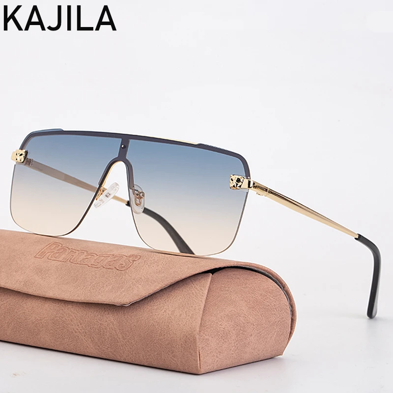 

Oversized Rimless Sunglasses Women Fashion 2020 High Quality UV400 Square Sun Glasses For Woman Shades Vintage Sunglass Oculos