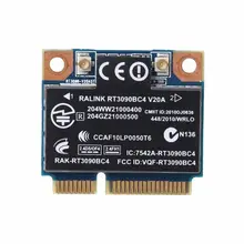 Беспроводная сетевая карта 300M WiFi WLAN Bluetooth 3,0 PCI-E карта для hp RT3090BC4 ProBook