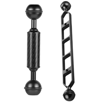 

Carbon Fiber Float Extension Arm 1 Inch Dual Ball Diving Camera & for Gopro Photography Bracket Diving Fill Light Arm