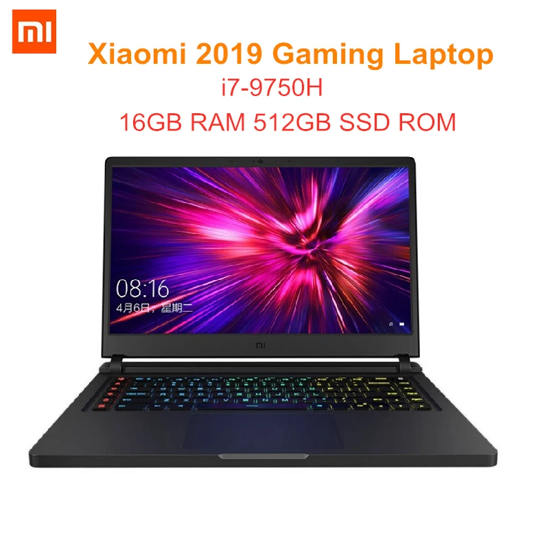Xiaomi 2019 Gaming Laptop Windows 10 OS Intel Core I7 - 9750H Hexa Core 16GB RAM 512GB SSD ROM Notebook For Business Game Office Xiaomi 2019 Gaming Laptop Windows 10 OS Intel Core I7 - 9750H Hexa Core 16GB RAM 512GB SSD ROM Notebook For Business Game Office