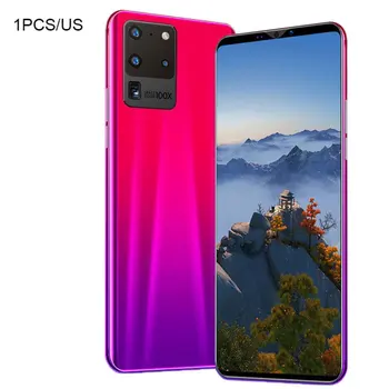 

S20 Pro Smartphone 5.8 Inch Screen Smartphone 512M+4G Android Smartphone 3D Glass Plated Back Cover Black