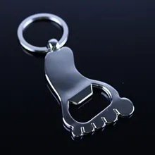 Ножная Металлическая открывашка для бутылок подвеска маленькие ножки открывалка для бутылок многофункциональный брелок можно напечатать LOGOg009