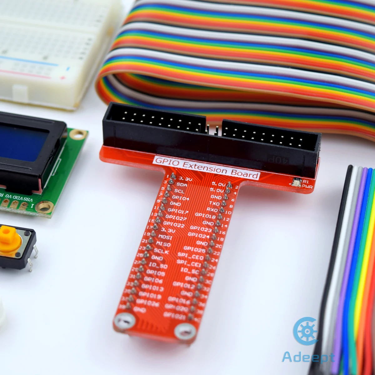 Starter Kit Adeept for Raspberry Pi 4 2 Model B/B+ LCD1602 Motor C and Python Code Beginner/Starter Kit with PDF Guidebook