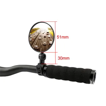 

1pcs Bicycle Rearview Mirror Adjustable Electric Scooter Inverted Back Mirror Reflex Rear View Wide-angle