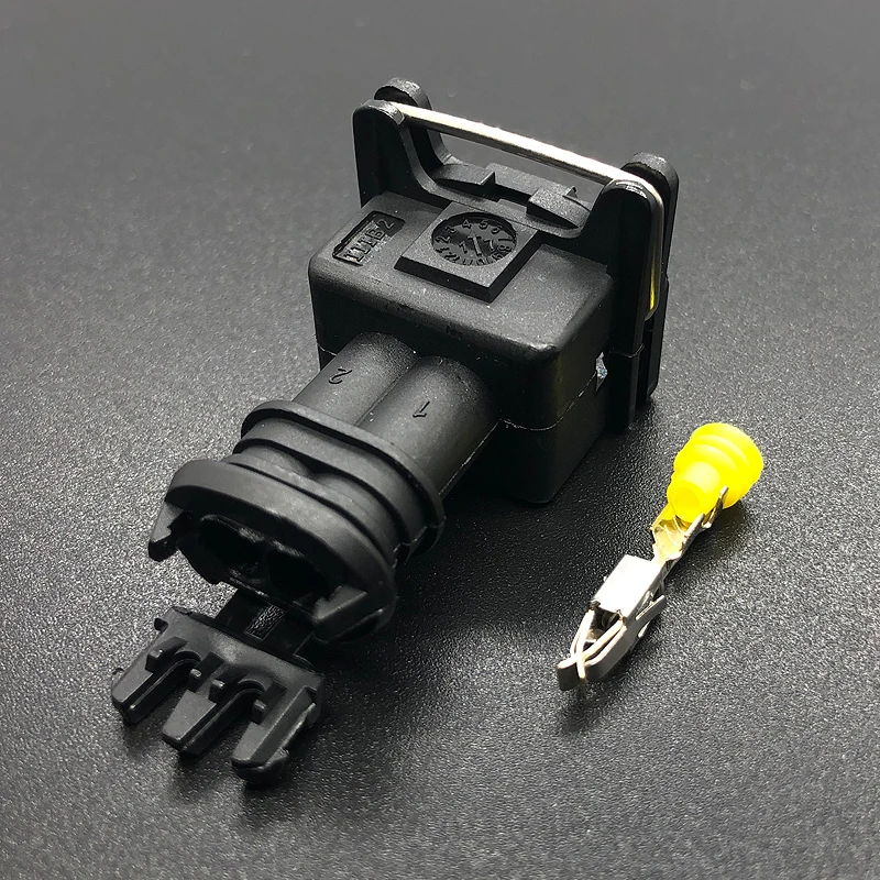 

10 sets 2 pin way AMP Replacement Waterproof Electrical Wire Connector Plug Electrical Fuel Spray Nozzle Connectors