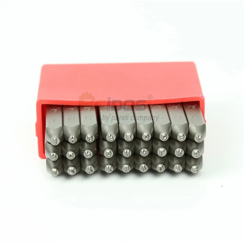 Steel Stamp 1/1.5/2/2.5/3/4 MM Letters Standard Font Style Punch Stamps Alphabets(A-Z &) 27pcs/box,metal stamping tool