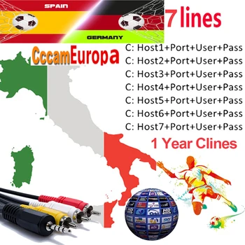 

Cccam Europa 1 Year cline for Spain Sweden Germany Poland Portugal lines IKS Receptor share server HD DVB-S2 C-line via USB Wifi