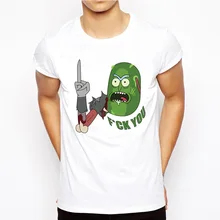 Повседневная мужская футболка с принтом Pickle Rick, футболки с круглым вырезом, модные мужские топы, Мужская футболка с коротким рукавом MR9193
