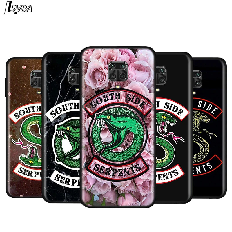 

Silicone Cover Riverdale South Side Serpents For Xiaomi Redmi Note 9 9S Max 8T 8 7 6 5 Pro 5A 4X 4 Bright Black Phone Case