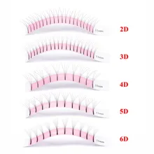GLAMLASH rus uzun kök Premade cilt kirpik 2D3D4D5D6D kirpik uzantıları vizon şerit kirpikler bireysel Lashes