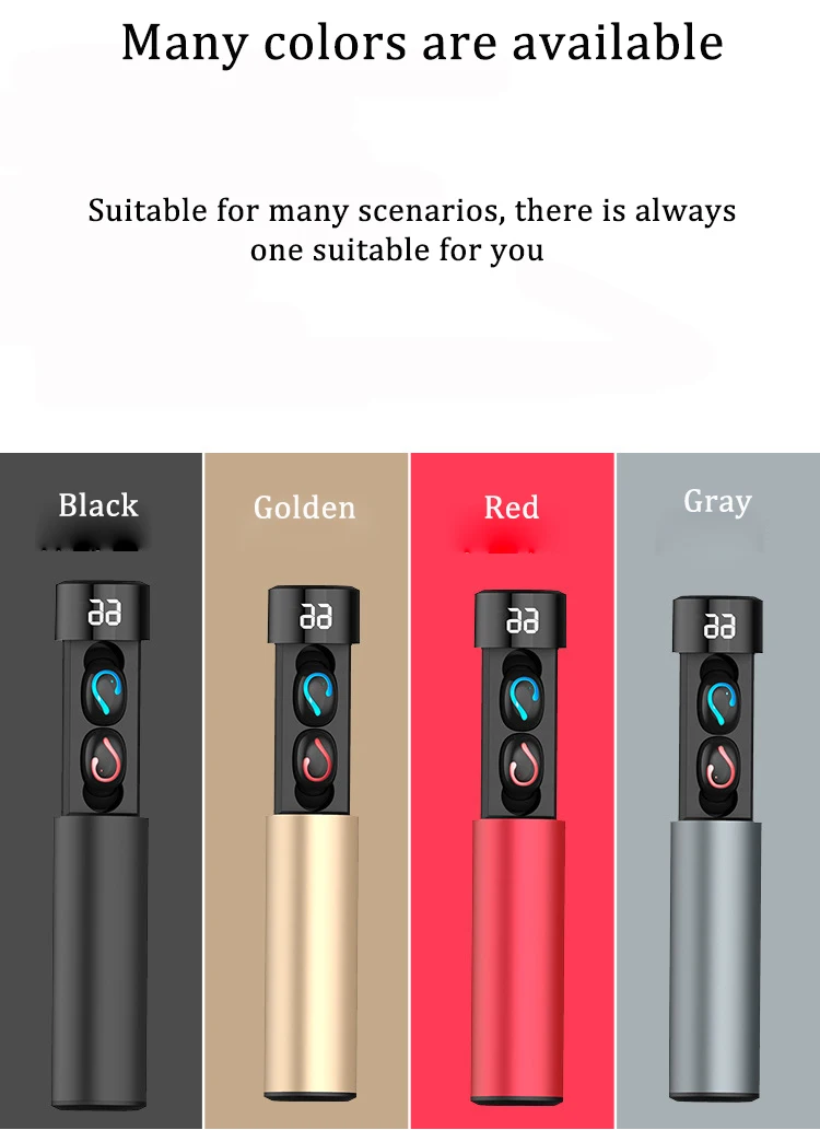 3D Stereo Headphone Wireless Bluetooth V5 0 Earphone Mini Earbuds With Mic Charging Box Sport Headset For Smart Phone