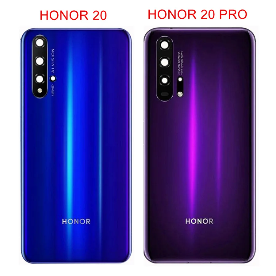 Стеклянная задняя крышка батарейного отсека для Huawei Honor 20 Pro + запасные части