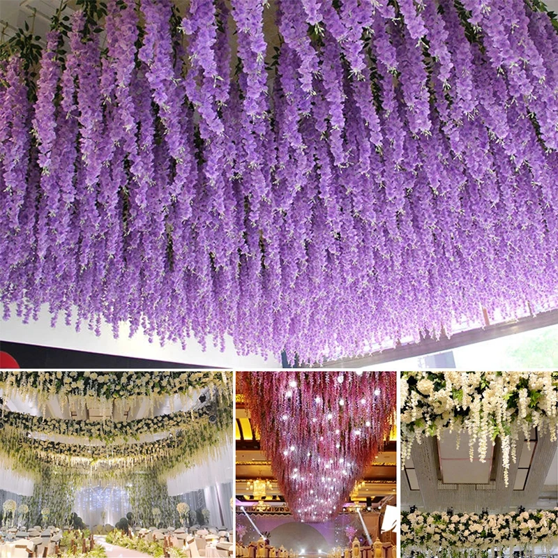how to hang wisteria from ceiling