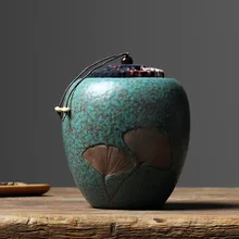 Винтажная керамическая грубая керамическая банка для хранения чая Caddy с пробковой крышкой/Пуэр чай Tieguanyin чайный держатель резервуары чайная посуда Декор ремесла