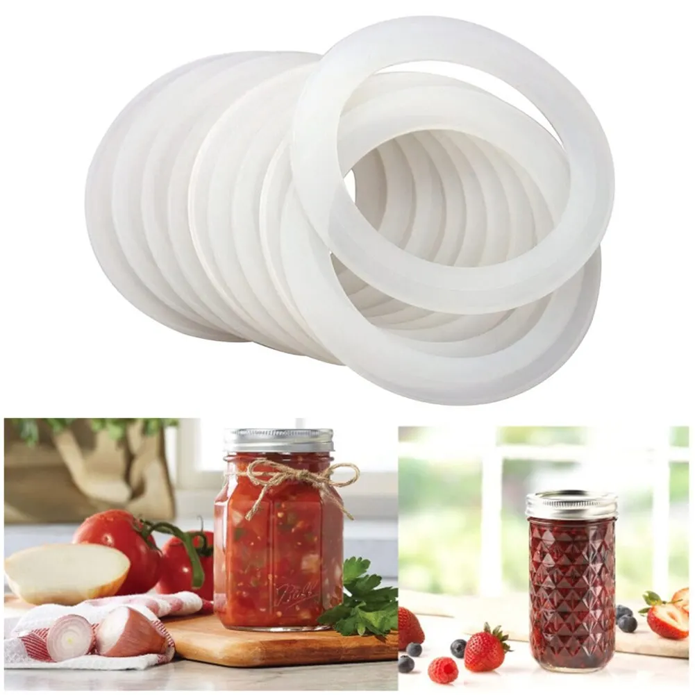 Silicone Lids Storage Cover Silicone Seal Gaskets Set Jar Gasket