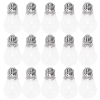 

15pcs DIY Bulb Pattern Creative Lipstick Lip Glaze Tube Empty Subpackaging Bottle with Lid Plastic Lipstick Tube (Transparent)