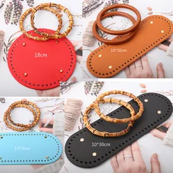 Hand-Made Backpack Bag Accessories With Bag Bottom Cover Straps Zine-Alloy Set Parts Needle Hook Fujibara Woven Bucket Bag Strap