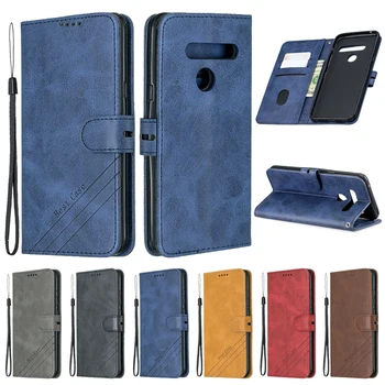Перейти на Алиэкспресс и купить Для LG G8 Чехол кожаный флип чехол для Coque LG G8 ThinQ G8S V50 Stylo 5 K30 K10 2018 2017 K20 Plus Funda бумажник на магните чехол