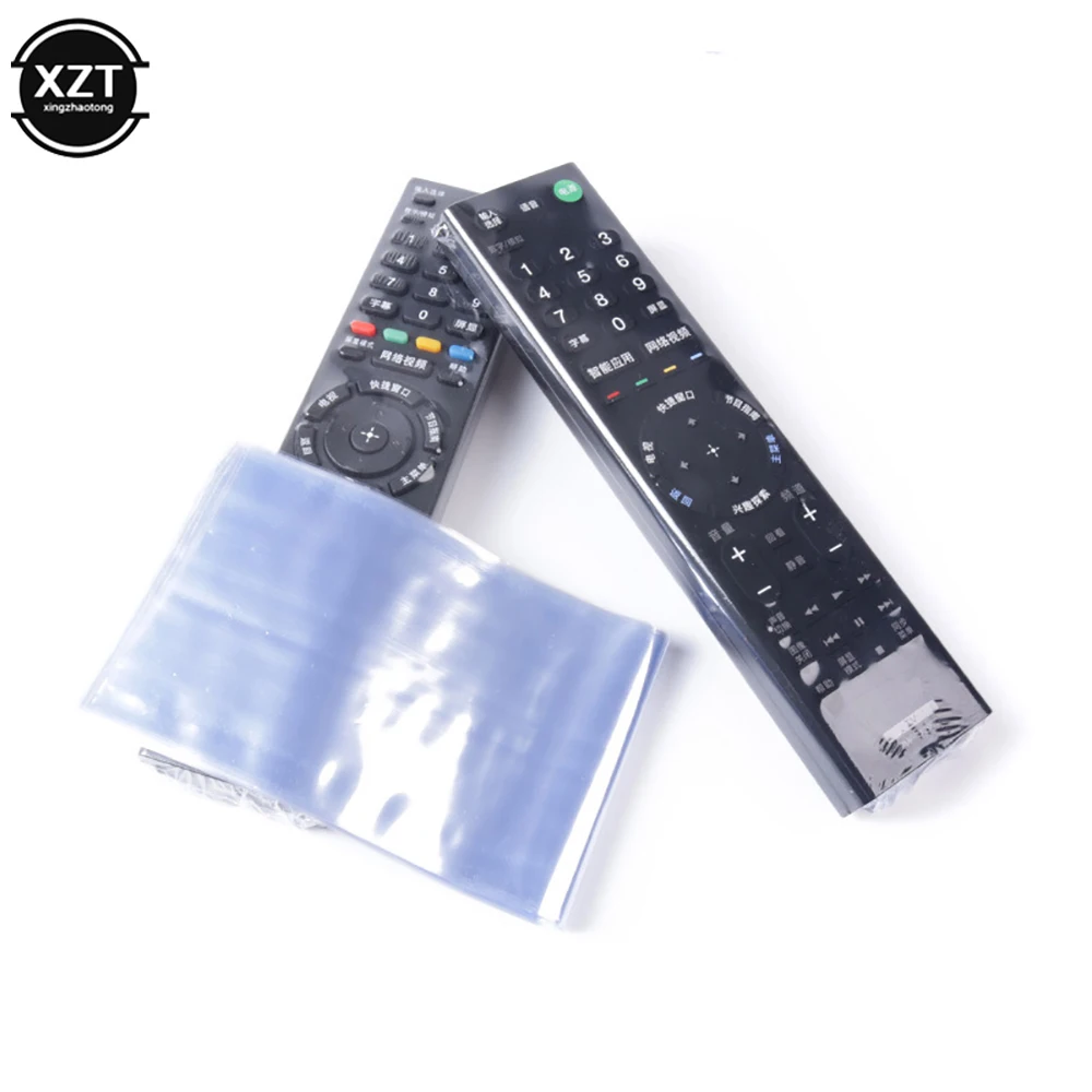 

10Pcs Clear Shrink Film Bag TV Remote Control Case Protector Cover Air Condition Remote Controller Protective Anti-dust Bag