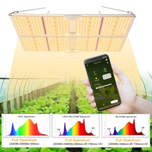 

Bluetooth Smart APP LED Grow Light Full Spectrum 3000K 5000K UV IR Hydroponic Commercial Cultivation,AC110-270V Meanwell Driver