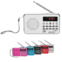 Портативный FM/AM радио цифровой мини-динамик музыкальный mp3-плеер AUX USB TF светодиодный Большой ЖК-экран, прозрачный цифровой дисплей 0928