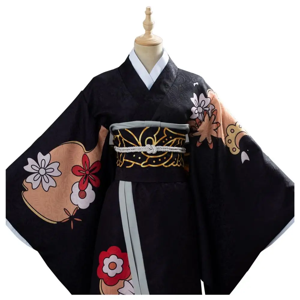 Демон убийца Kimetsu no Yaiba Kibutsuji Muzan Косплей Костюм Кимоно униформа одежда, костюм на хеллоуин для мужчин и женщин японская одежда