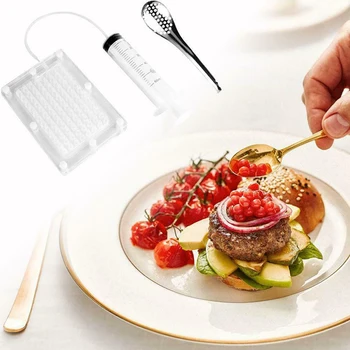 

Newly Caviar Maker Set 100-hole Maker Molecular Gourmet Tools Home Kitchen Supplies TE889