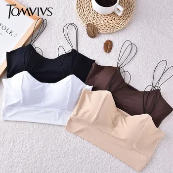 

TOMVIVS Nylon Women Top Underwear Fashion Bralette Push Up Lingerie Solid Brassiere Bralette Bra Comfortable Sexy lingerie B0209
