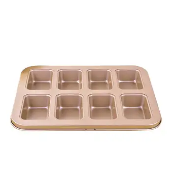 

Cake Pan Brownie Cake Pan 8-Cavity Nonstick Cake Mold Rectangular Muffin Pan Bakeware For Kitchen Oven Baking Cake Pan Square