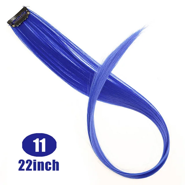 Lupu Rainbow Highlighted Synthetic Hair Girl One Chip In Hair Extension Hairpin Long Straight Hair Clip For Hair False Hair 11