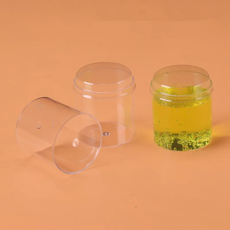 

50pcs High quality transparent mini small plastic cups 60ml disposable pudding ice cream jelly yogurt wine taste cup with lid