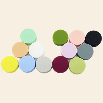 

100pcs/lot Silicone Beads 15mm Eco-friendly Sensory Teething Necklace Food Grade Mom Nursing DIY Jewelry Baby Teethers