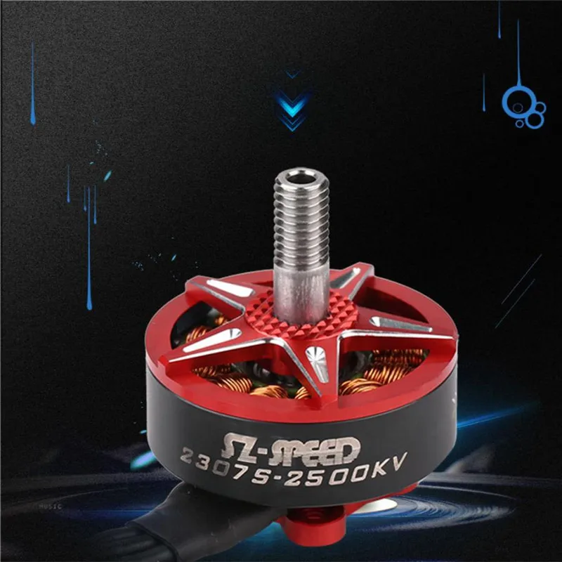 1/2/4 шт. SZ-Скорость 2307S 2307 1750KV 5-6S безщеточный мотор для FPV гоночный Квадрокоптер Мультикоптер Радиоуправляемый Дрон DIY аксессуары Запчасти