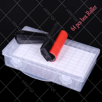 

64 Cells DIY Diamond Painting Accessories Diamond Embroidery Storage Box Organizer Container Tools Roller